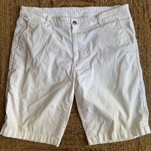 AG Men’s White Chino Shorts | The Griffin Relaxed Fit | 36” waist